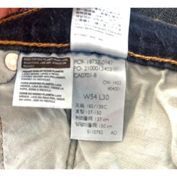 Mens LEVI'S Jeans 541 Size 54 x 30 Big and Tall Athletic Taper Medium Wash Blue - Picture 9 of 9